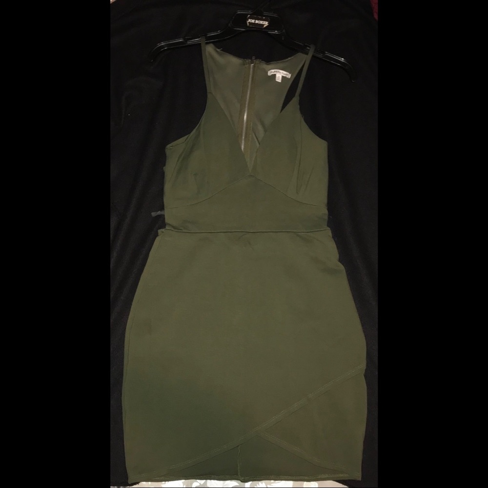 Army green dress